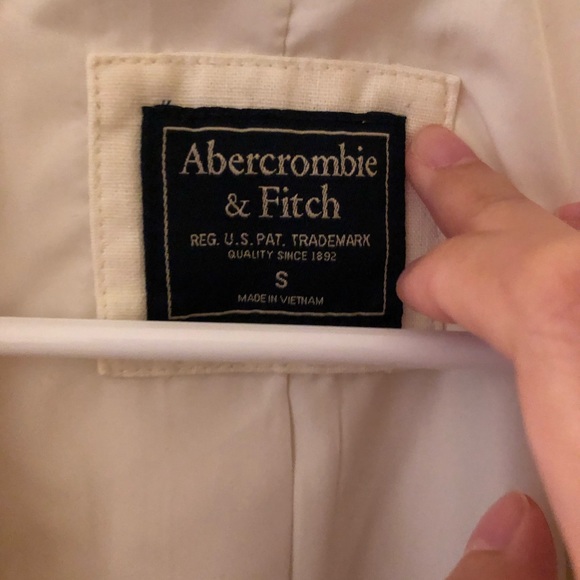Abercrombie Linen Blazer in Cream - Size Small - Picture 3 of 5